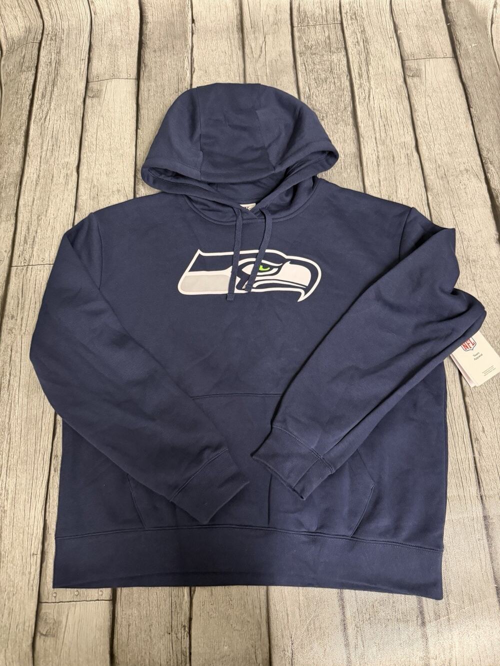 NWT Women’s Nike Seattle Seahawks Pullover Hoodie Sz Large Navy Sweatshirt